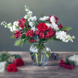 Snowdrop flower bouquet in a vase for delivery