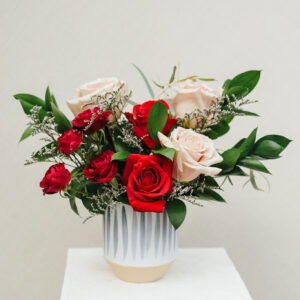 Red Roses Romantic Flower Arrangement